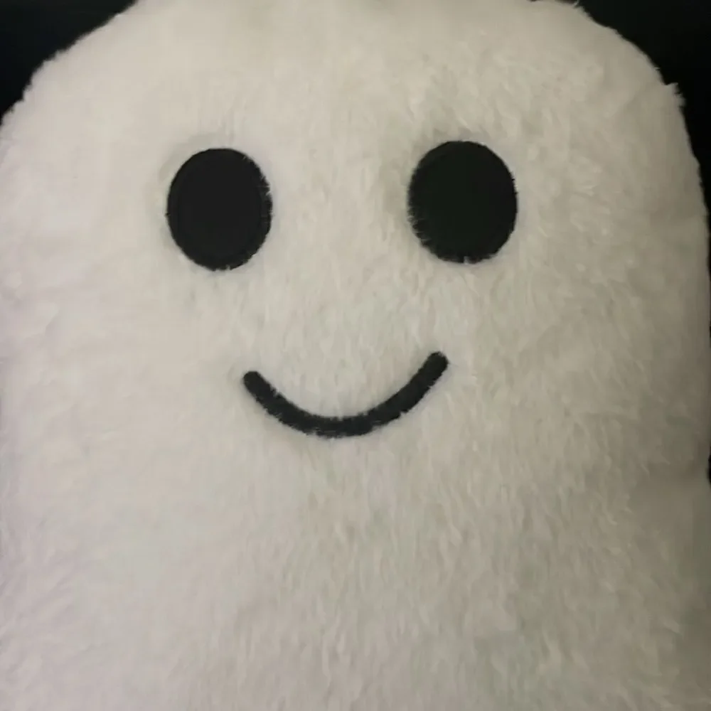 NWT Target bulleyes playground white smiley ghost Halloween decor pillow 2024